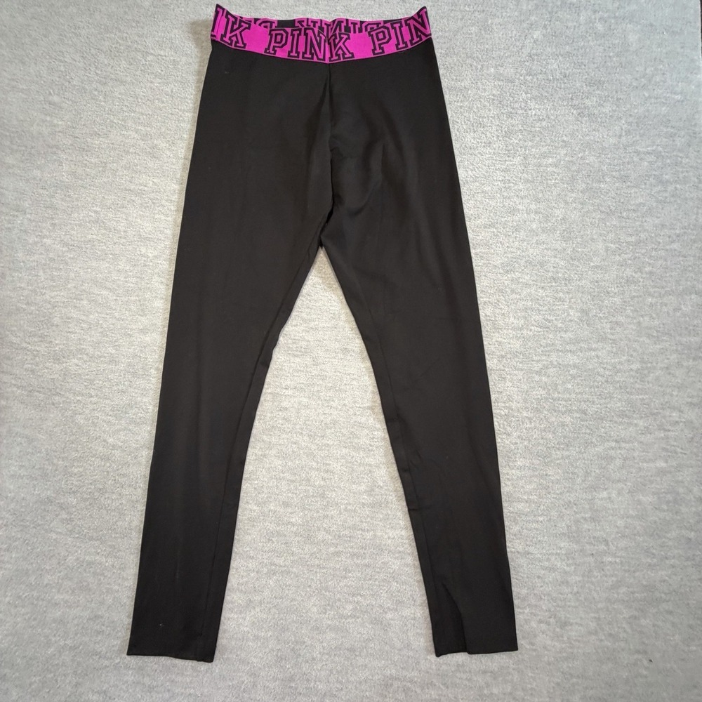 Victoria's‎ Secret PINK M Y2K  Logo Waistband Leggings Yogo Pants Performance